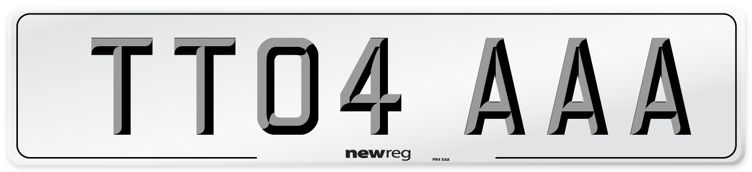 TT04 AAA Number Plate from New Reg